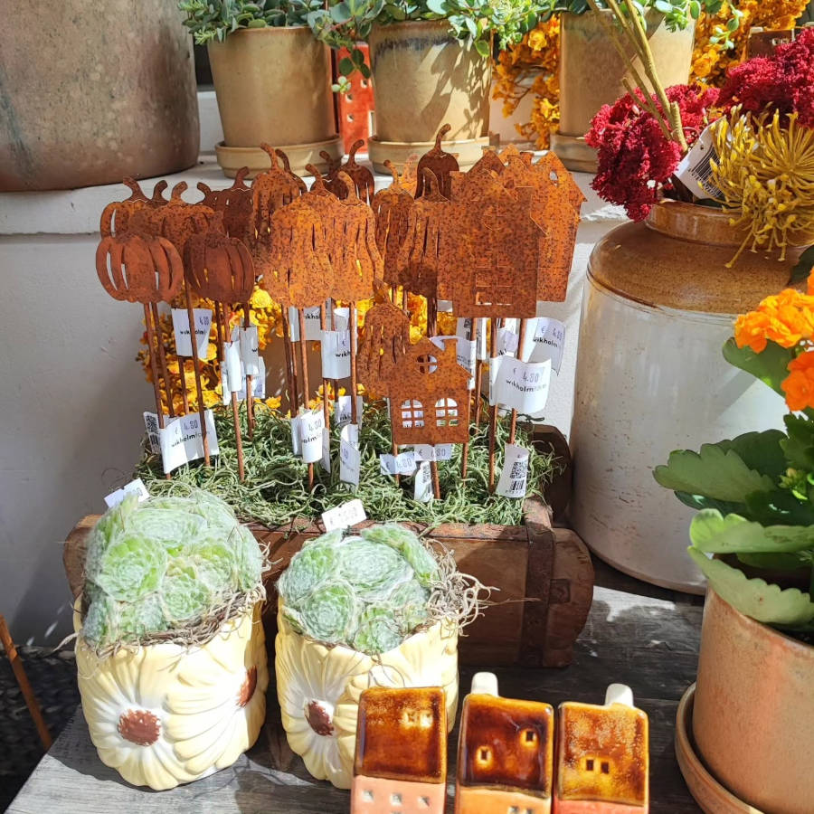 Gartendeko aus Blech von Blooms and Rooms